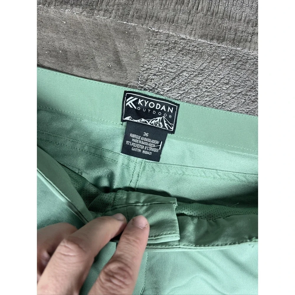 Kyodan Outdoor Green Stretch Shorts 36 UPF 50+‎ 9